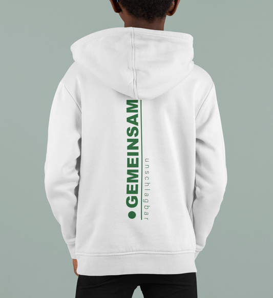 Gemeinsam unschlagbar - Bio Kinder Hoodie