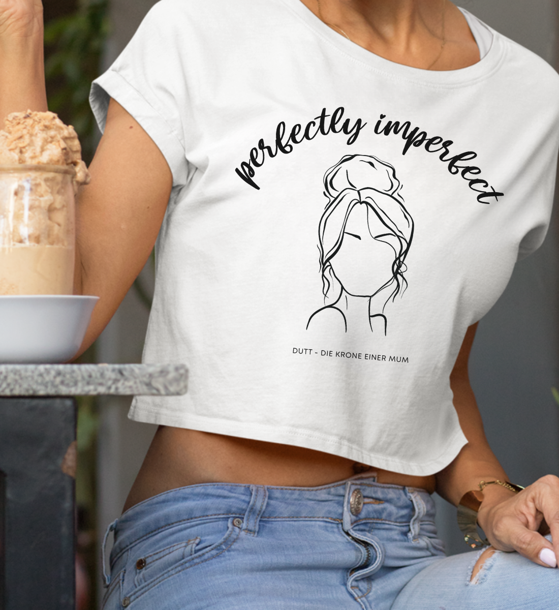 Perfectly imperfect  - Bio Crop T-Shirt