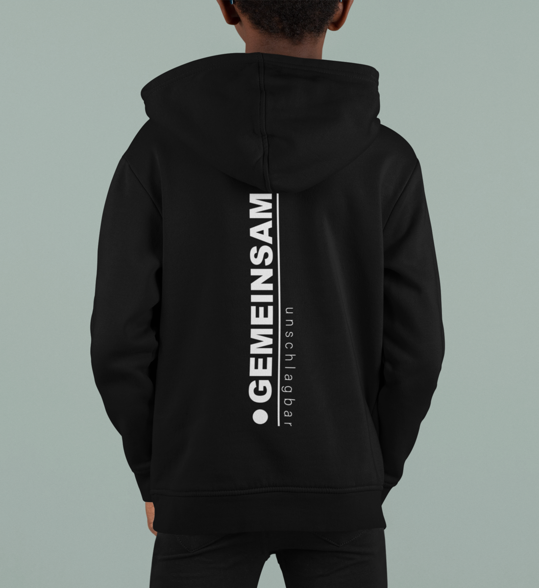Gemeinsam unschlagbar - Bio Kinder Hoodie