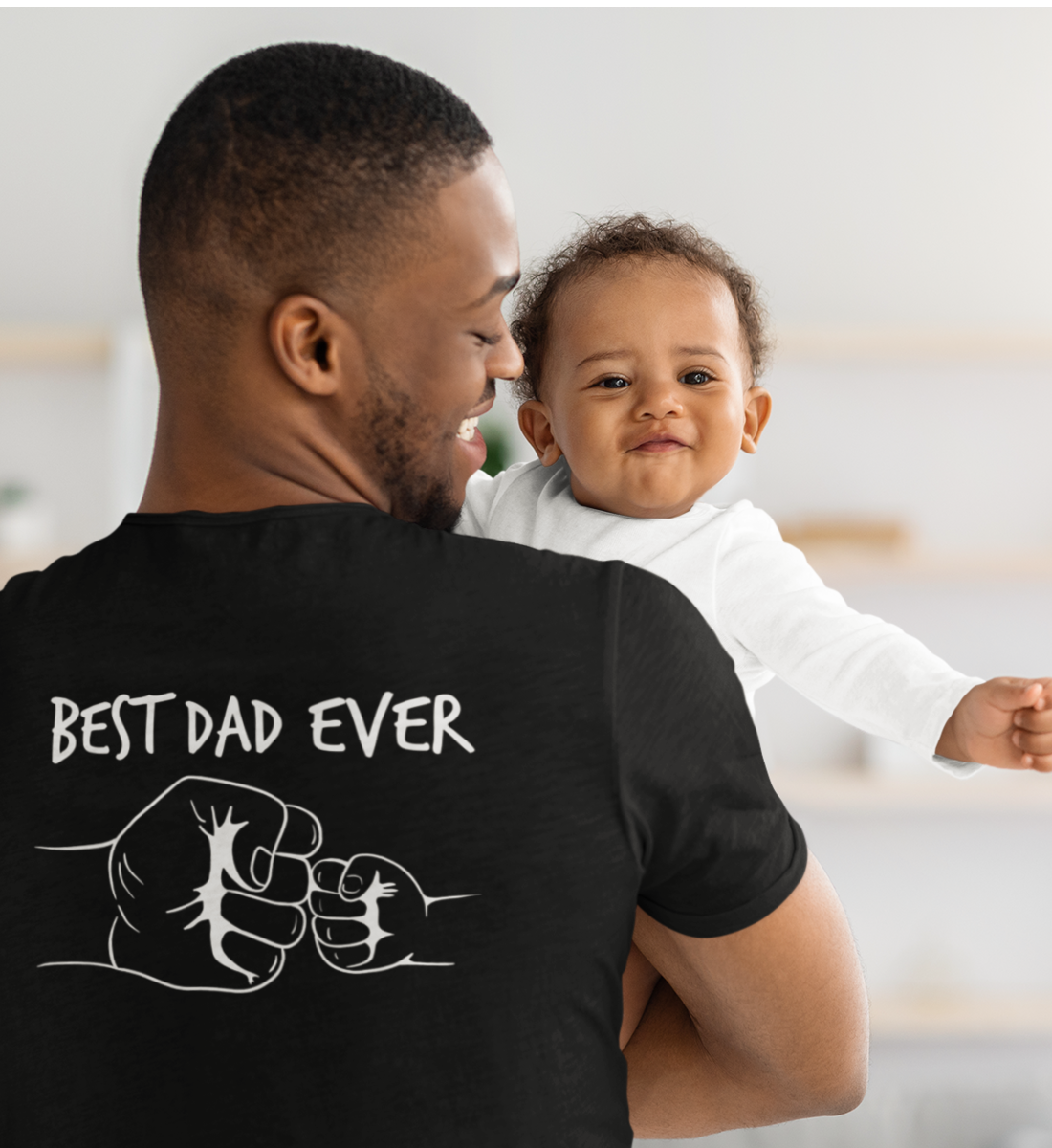 Best dad ever Backprint  - Bio T-Shirt