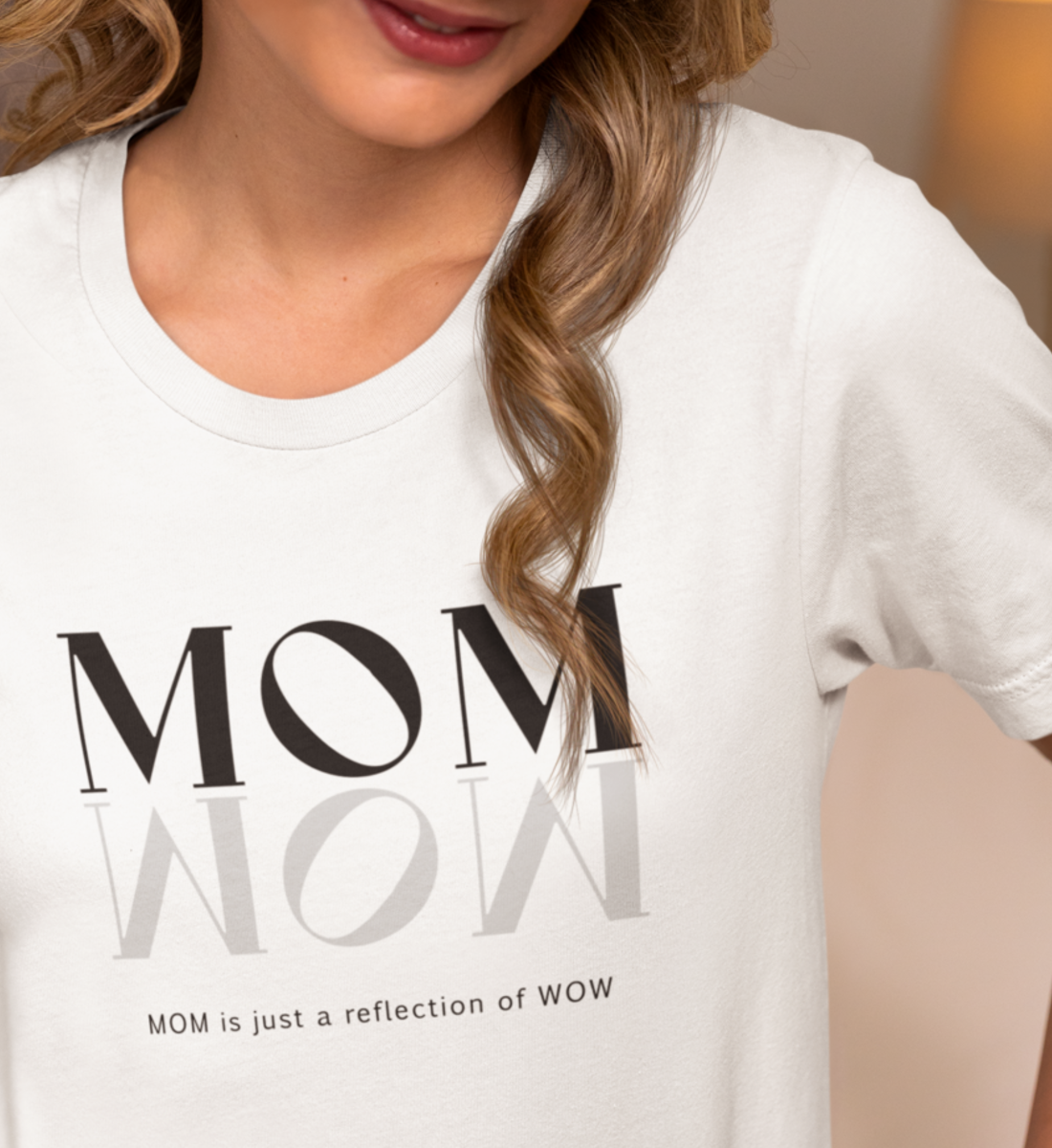 MOM = WOW - Bio  Damen T-shirt