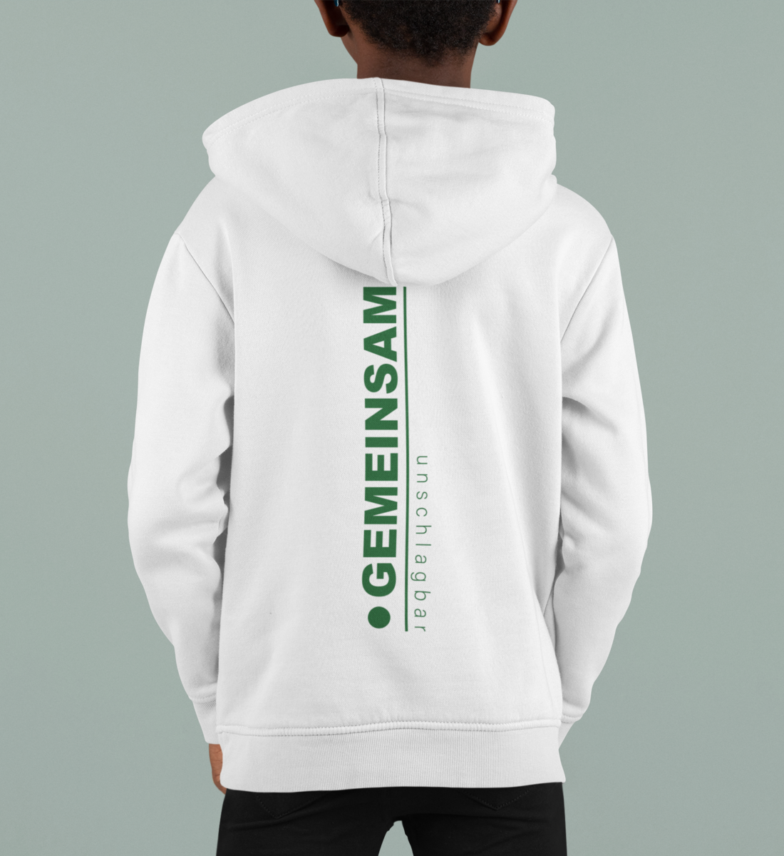 Gemeinsam unschlagbar - Bio Kinder Hoodie
