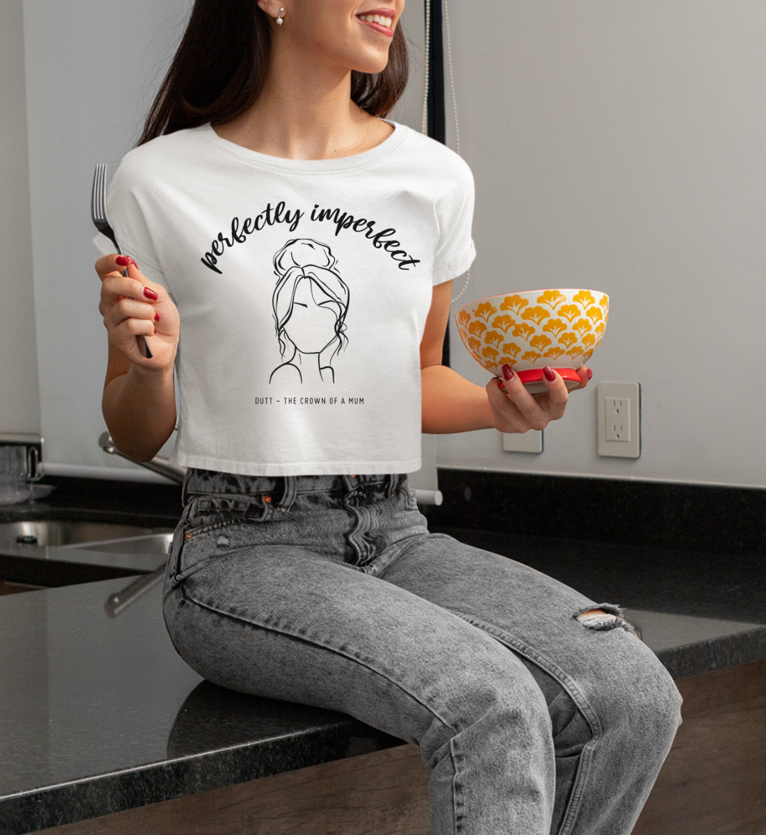 Perfectly imperfect  - Bio Crop T-Shirt